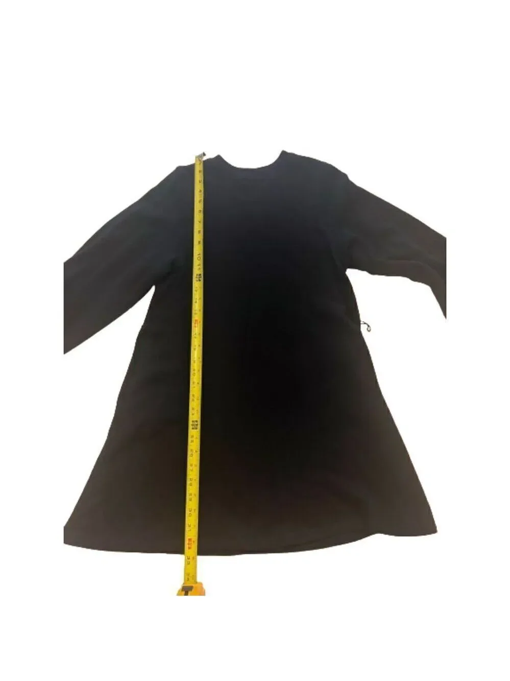 Sincerely Jules for Bandier Black Long Sleeve Sweatshirt Dress Size XS - Picture 7 of 7